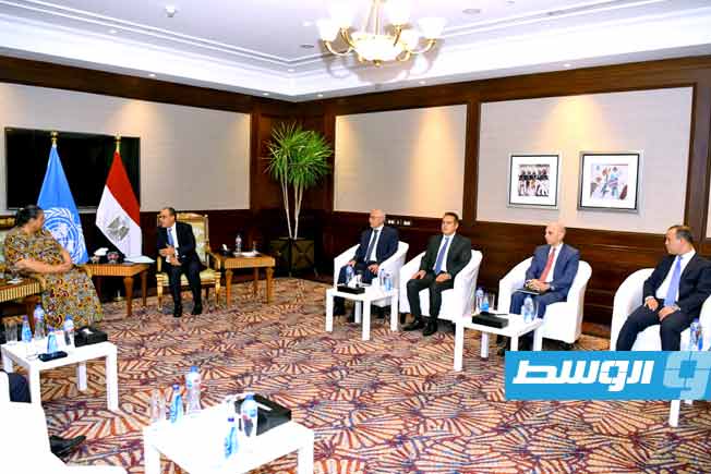 لقاء عبدالعاطي مع تيتيه في القاهرة، الإثنين 10 نوفمبر 2025. (وزارة الخارجية المصرية)