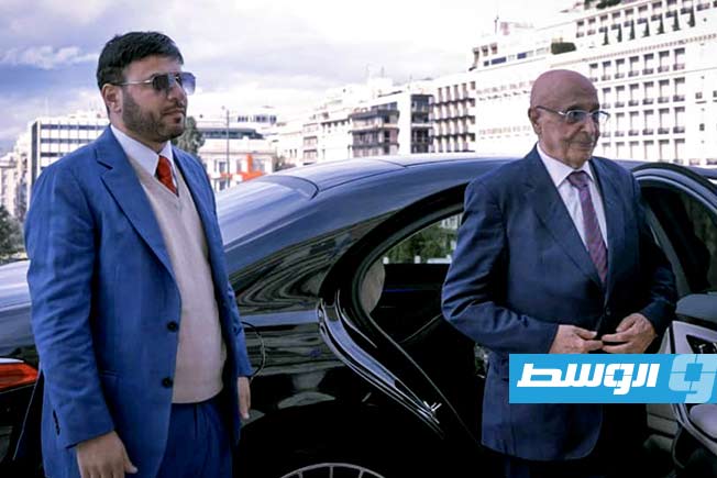 لقاء عقيلة مع رئيس البرلمان اليوناني في أثنيا، الخميس 4 ديسمبر 2025. (المركز الإعلامي لرئيس مجلس النواب)