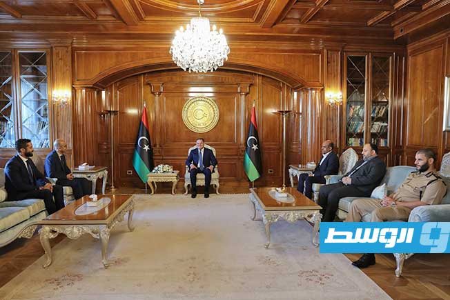 لقاء الدبيبة مع وفد وزاري من الرأس الأخضر، 7 أكتوبر 2025. (حكومة الوحدة الوطنية الموقتة)