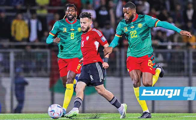 مباراة ليبيا والكاميرون، 21 نوفمبر 2023. (الإنترنت)