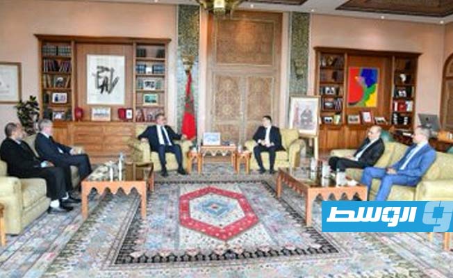 لقاء بوريطة وتكالة في الرباط، الخميس 7 ديسمبر 2023. (الخارجية المغربية)