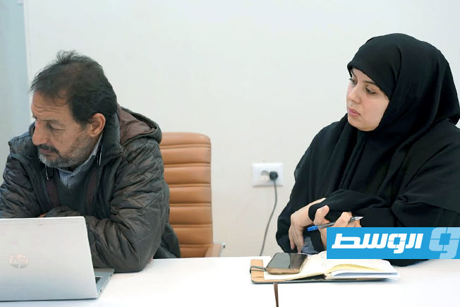 اجتماع مسؤولي وزارة العمل ومصلحة الأحوال المدنية في طرابلس، الإثنين 1 ديسمبر 2025. (وزارة العمل والتأهيل)