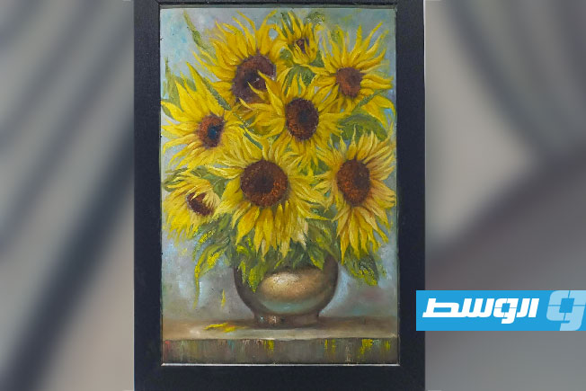 لوحة للفنانة الليبية مودة زِقْلِم (فيسبوك)