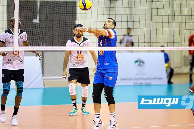 مباراة السويحلي والسلام العماني بالبطولة العربية للكرة الطائرة السبت 25 يناير 2025 (صفحة نادي السويحلي على فيسبوك)