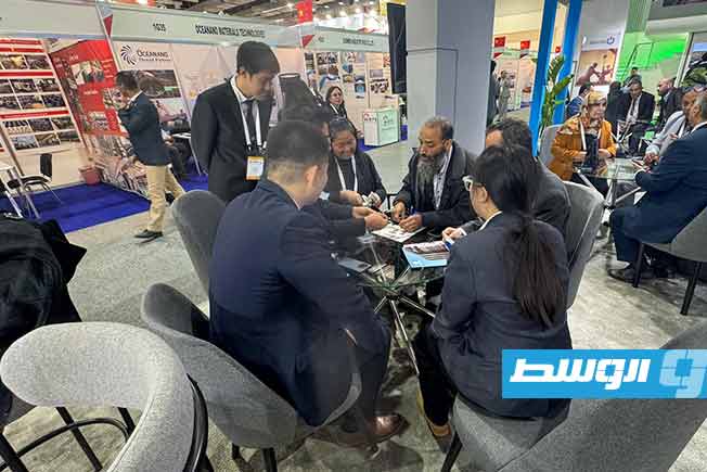 جانب من مشاركة مؤسسة النفط في فعاليات معرض ومؤتمر مصر الدولي للطاقة «إيجبس 2025»، الإثنين 17 فبراير 2025 (صفحة المؤسسة على فيسبوك)