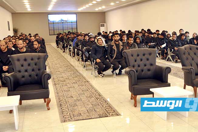 من ترحيل مهاجرين غير نظاميين عبر منفذ امساعد، 19 يناير 2025. (وزارة الداخلية)