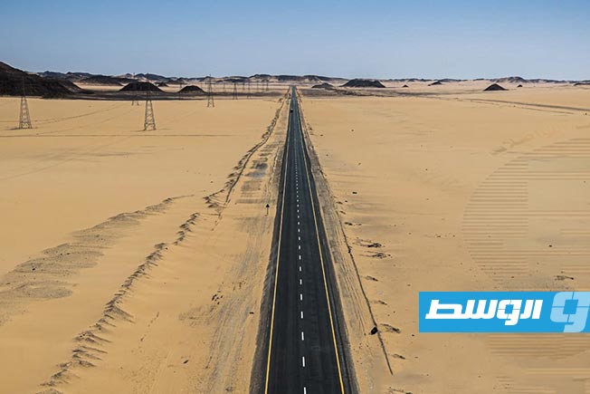 طريق «أبوزريق - الكفرة»، الأربعاء 23 أبريل 2025 (جهاز تنفيذ مشروعات المواصلات)