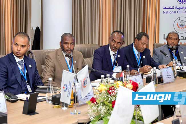 جانب من اجتماع المؤسسة الوطنية للنفط في سبها، الخميس 6 فبراير 2025 (مؤسسة النفط)