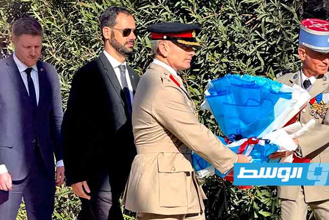 الاحتفال بالذكرى 85 للغارة المشتركة على القاعدة الإيطالية في مرزق، 11 يناير 2026. (السفارة البريطانية في ليبيا)