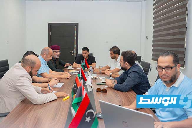 جانب من اجتماع رئيس الهيئة الوطنية للسكري عوض القويري مع مسؤولي جهاز الإمداد الطبي، 4 سبتمبر 2025 (الهيئة الوطنية للسكري)