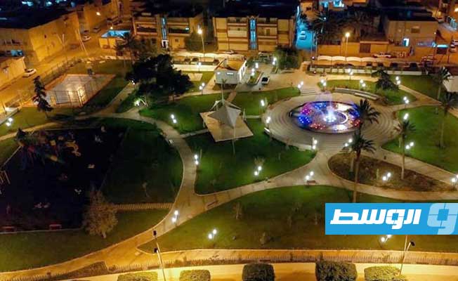 حديقة «آب» بمصراتة في حلتها الجديدة، 30 يونيو 2023. (بلدية مصراتة)