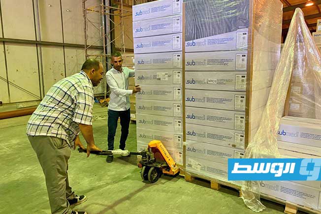 توزيع مستلزمات على مرافق طبية، 29 أكتوبر 2025. (الإمداد الطبي)