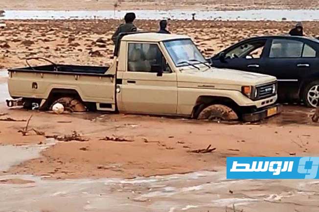 أمطار غزيرة على طبرق، 5 يناير 2025. (بوابة الوسط)
