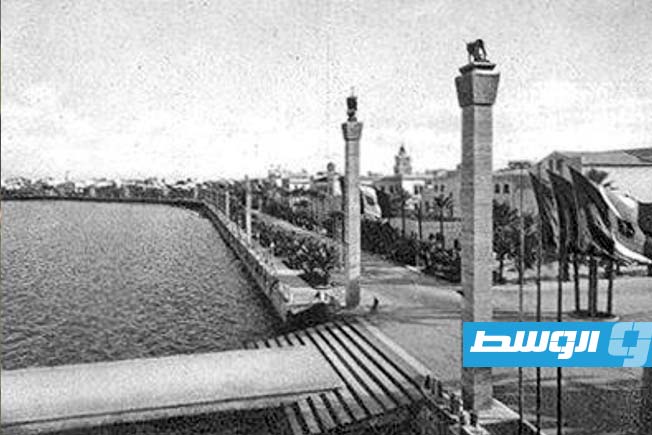 مدخل ميدان طرابلس في الثلاثينات. (عايدة الجروشي)