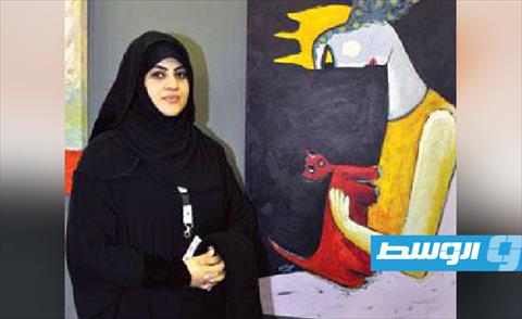 الفنانة تغريد البقشي عاشقة اللون الأبيض