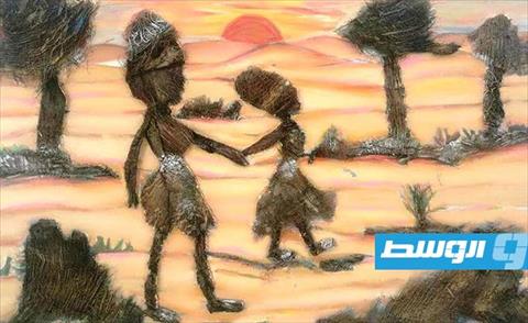 بسمة أحتاش.. فنانة مأخوذة بالألوان