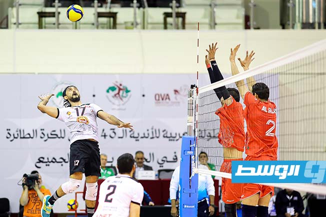 مباراة السويحلي والسلام العماني بالبطولة العربية للكرة الطائرة السبت 25 يناير 2025 (صفحة نادي السويحلي على فيسبوك)