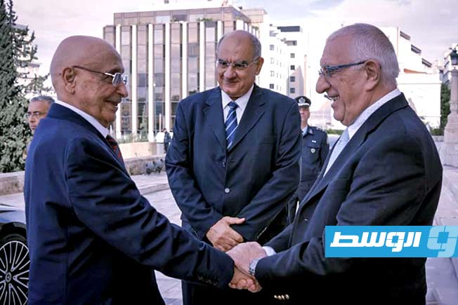 لقاء عقيلة مع رئيس البرلمان اليوناني في أثنيا، الخميس 4 ديسمبر 2025. (المركز الإعلامي لرئيس مجلس النواب)