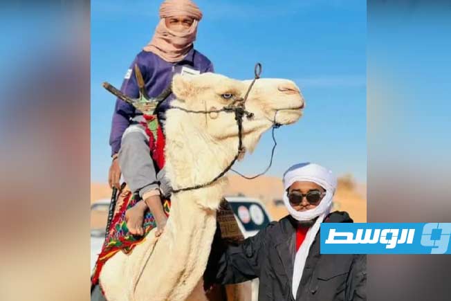 أحد ممارسي رياضة المهاري في ليبيا. (وال)