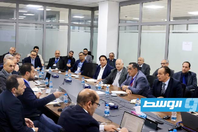 اجتماع مسؤولين بمؤسسة النفط مع مسؤولين بشركة «ريبسول - مرزق»، طرابلس، 23 ديسمبر 2025 (مؤسسة النفط)