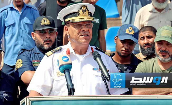 مراسم تأبين «البيدجا» بساحة أكاديمية الدراسات البحرية، الإثنين 2 سبتمبر 2024. (الأكاديمية البحرية)