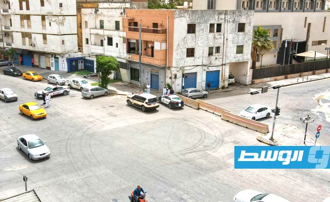 توسعة الطريق الرابط بين جزيرة القدس وإشارة أبومشماشة بطرابلس، 5 مايو 2022. (مديرية أمن طرابلس)