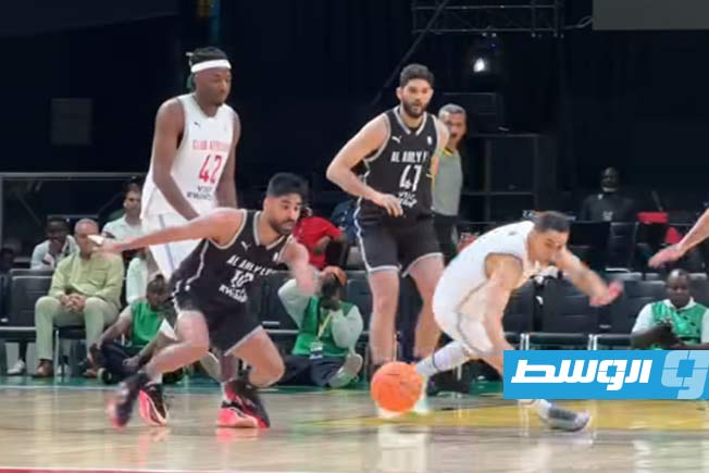 لقطة مثبتة من فيديو مباراة الأهلي بنغازي والأفريقي التونسي بالدوري الأفريقي لكرة السلة السبت 23 مايو 2026 «BAL» (فيسبوك)