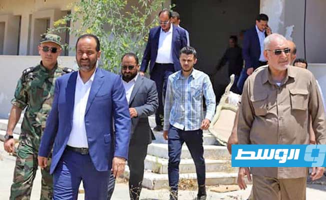 جولة الزادمة بمقر جهاز الأمن الداخلي في سرت، الأحد 19 يونيو 2022. (المكتب الإعلامي للزادمة)