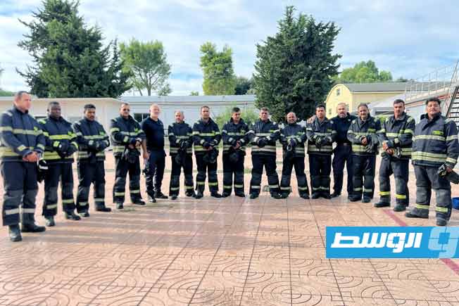 تدريبات وحدات من القوات البحرية التابعة للقيادة العامة في مدينة تارانتو الإيطالية. (شعبة الإعلام الحربي)