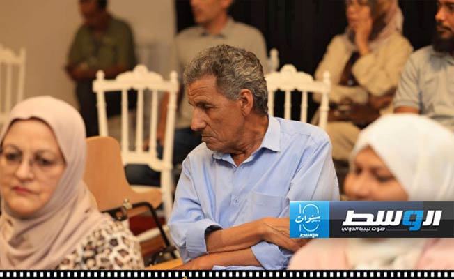 جانب من الحضور خلال محاضرة «السينما والتاريخ» على هامش فاعليات «مهرجان ليبيا السينمائي الدولي للأفلام القصيرة». 3 أكتوبر 2024. (موقع المهرجان)