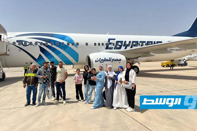 مصريون يغادرون طرابلس إلى بلادهم، 23 مايو 2025 (الخارجية المصرية)