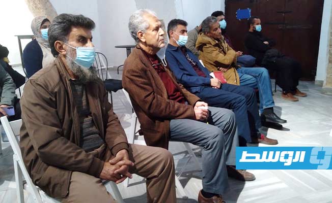 جانب من حضور الندوة ببيت نويجي للثقافة (بوابة الوسط)