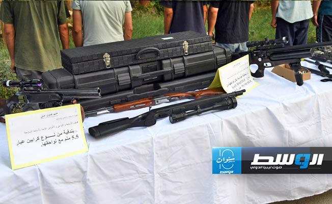 جانب من الذخيرة التي صادرتها أجهزة الأمن الجزائرية، 14 أغسطس 2024. (وزارة الدفاع)