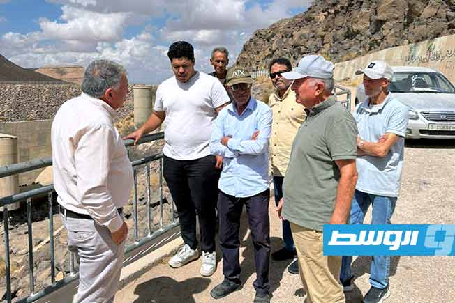 زيارة الفريق الهندسي التركي لسدَّي وادي المجينين وغان، الأحد 28 سبتمبر 2025. (وزارة الموارد المائية)