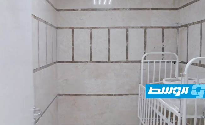 صيانة وتجهيز أقسام مستشفى الهضبة الخضراء في طرابلس، 18 سبتمبر 2020. (صحة الوفاق)