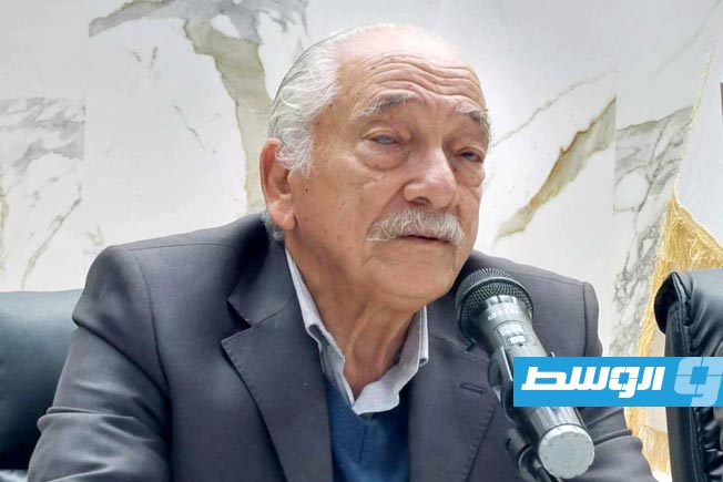 الناقد مصطفى حقية خلال الندوة، الثلاثاء 28 يناير 2025. (بوابة الوسط)