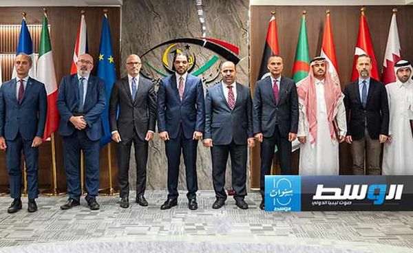 اجتماع قادربوه مع السفراء المعتمدين لدى ليبيا، الأحد 27 أكتوبر 2024. (هيئة الرقابة الإدارية)
