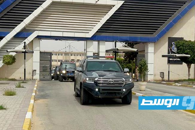 دوريات أمنية مشتركة بين إدارة إنفاذ القانون وشرطة النجدة في شوارع طرابلس، 14 مايو 2025 (إدارة إنفاذ القانون)