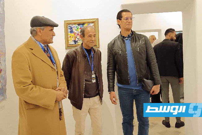 جانب من الحضور في معرض سيمفونية في دار كريستا، 23 فبراير 2025. (بوابة الوسط)