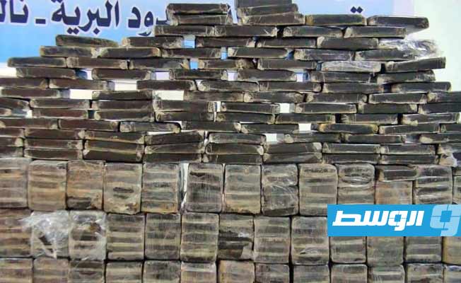 ضبط كمية من مخدر الحشيش على الحدود البرية التونسية. (مصلحة الجمارك)