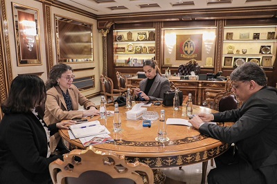نائبة الممثل الخاص للشؤون السياسية ستيفاني خوري تلتقي النائب العام الصديق الصور، الأربعاء 29 يناير 2025 (حساب خوري على إكس)