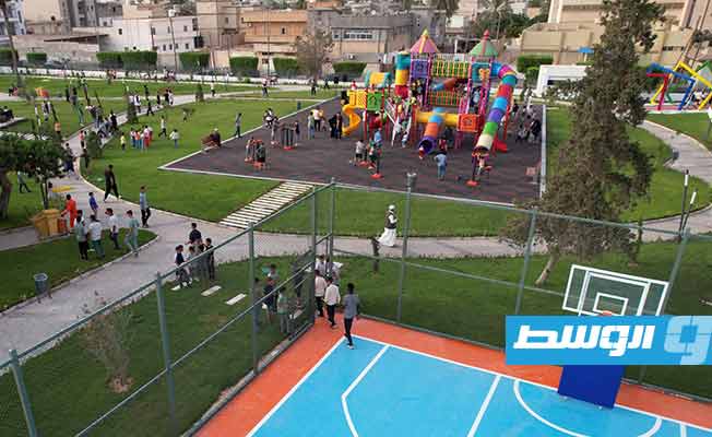 من افتتاح بعض المشاريع في مصراتة، 1 يوليو 2023. (حكومتنا)