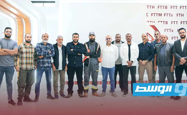 الاستعدادات النهائية لمعرض ليبيا الدولي الثاني عشر للاتصالات وتقنية المعلومات، 17 نوفمبر 2024. (شركة هاتف ليبيا)