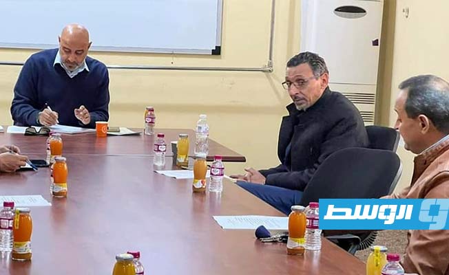 جانب من اجتماع المكتب التنفيذي للاتحاد الليبي للدراجات بطرابلس، 21 فبراير 2023. (الإنترنت)