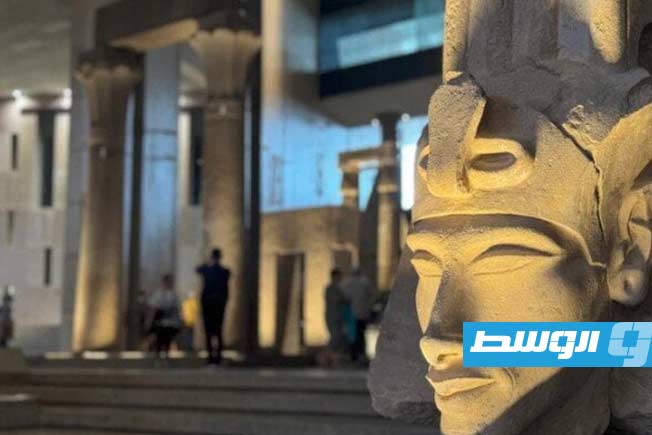 المتحف المصري الكبير من الداخل. (أرشيفية: الإنترنت)
