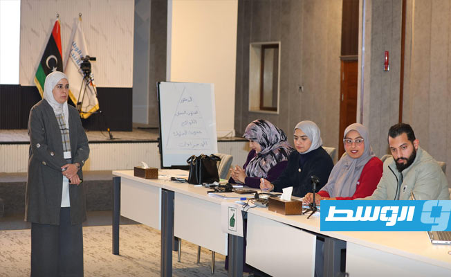 فعاليات الورشة التدريبية حول حماية الانتخابات من المخاطر الرقمية، الخميس 14 ديسمبر 2023. (مفوضية الانتخابات)