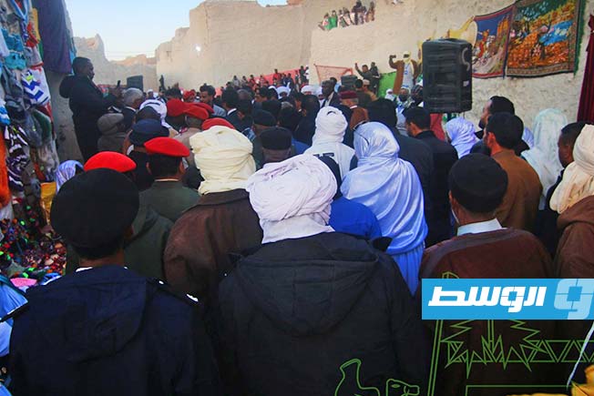 فعاليات الدورة الـ30 لـمهرجان غات السياحي بالمدينة القديمة غات. (موقع المهرجان على فيسبوك)