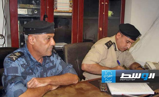 عناصر من وزارة الداخلية يتسلمون مهمة تأمين المصرف المركزي، 24 أغسطس 2024. (وزارة الداخلية)
