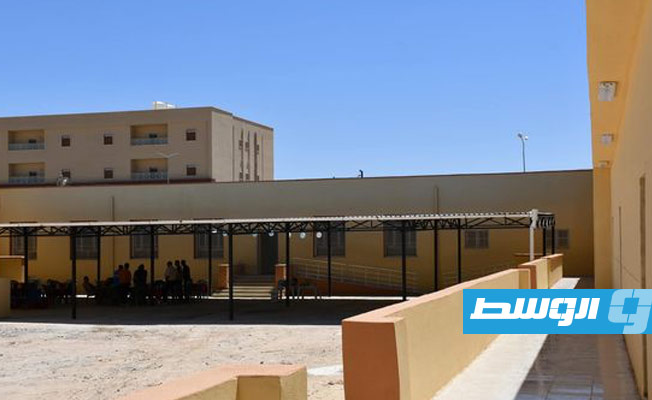 مدرسة امساعد التي أعلنت «يوسيف» الانتهاء من صيانتها. (يونسيف)