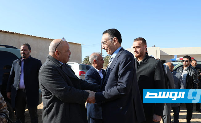 وزير الاقتصاد محمد الحويج يفتتح المعرض الأول للمعايرة القانونية بالمنطقة الغربية, 22 يناير 2022. (وزارة الاقتصاد)